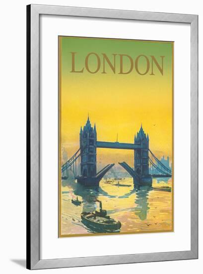 Travel Poster for London-null-Framed Art Print