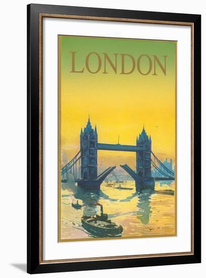 Travel Poster for London-null-Framed Art Print