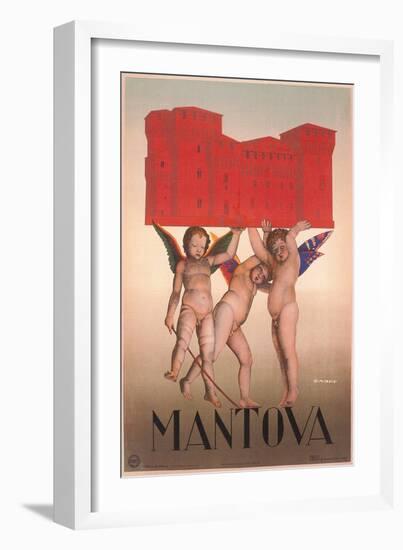 Travel Poster for Mantua-null-Framed Art Print