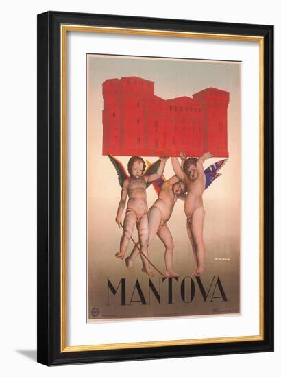 Travel Poster for Mantua-null-Framed Art Print