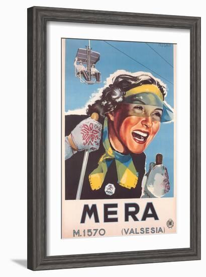 Travel Poster for Mera-null-Framed Art Print