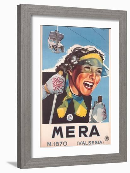 Travel Poster for Mera-null-Framed Art Print