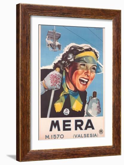 Travel Poster for Mera-null-Framed Art Print