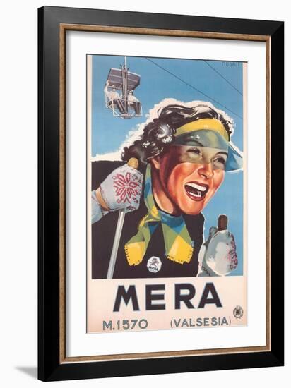 Travel Poster for Mera-null-Framed Art Print