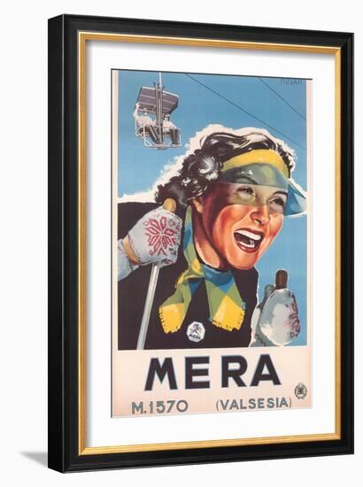 Travel Poster for Mera-null-Framed Art Print