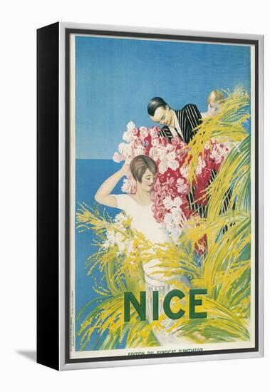 Travel Poster for Nice, France-null-Framed Stretched Canvas