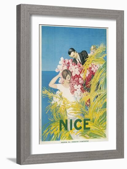 Travel Poster for Nice, France-null-Framed Art Print