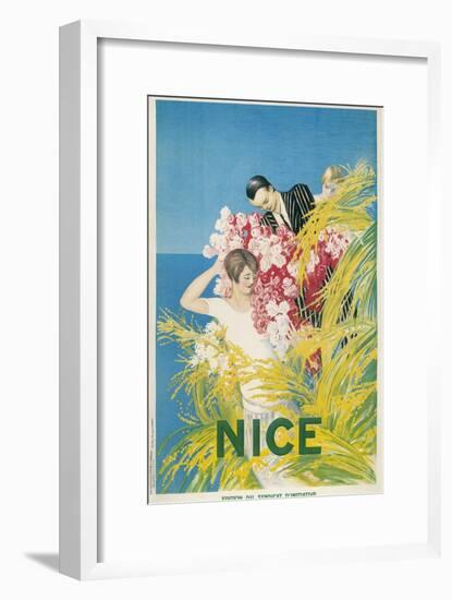 Travel Poster for Nice, France-null-Framed Art Print