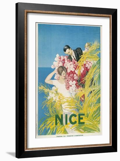 Travel Poster for Nice, France-null-Framed Art Print