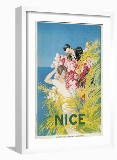 Travel Poster for Nice, France-null-Framed Art Print