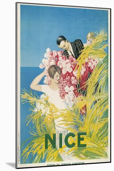 Travel Poster for Nice, France-null-Mounted Art Print