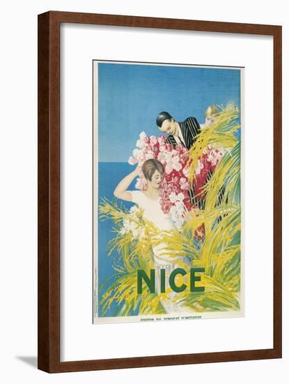 Travel Poster for Nice, France-null-Framed Art Print