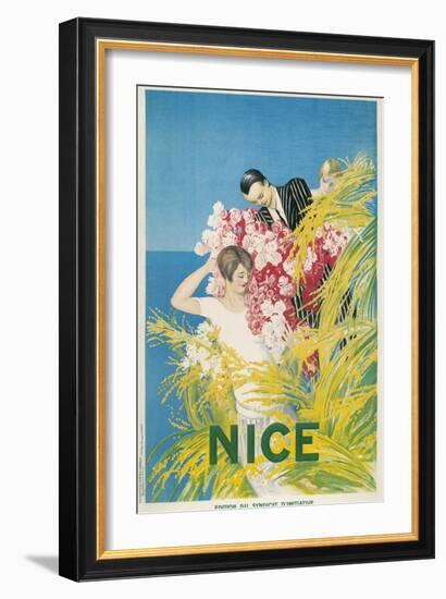 Travel Poster for Nice, France-null-Framed Art Print