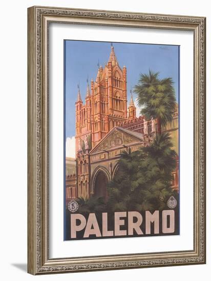 Travel Poster for Palermo-null-Framed Art Print