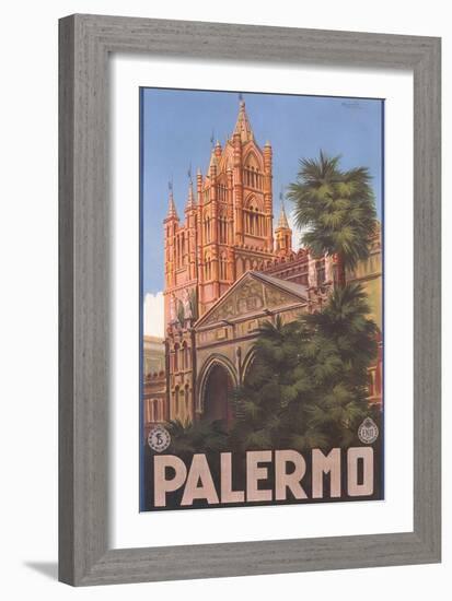 Travel Poster for Palermo-null-Framed Art Print