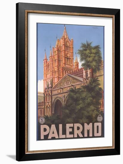 Travel Poster for Palermo-null-Framed Art Print