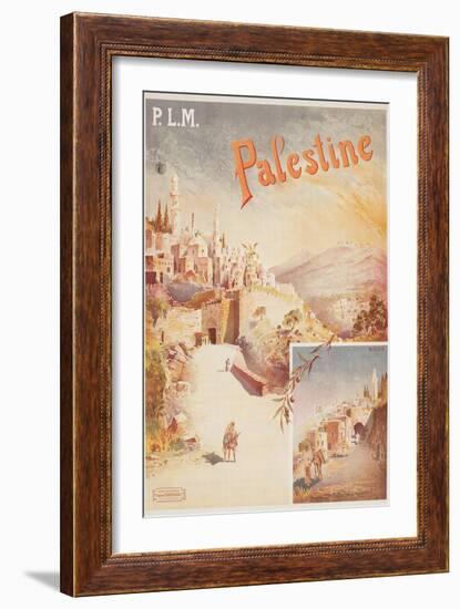 Travel Poster for Palestine-null-Framed Premium Giclee Print