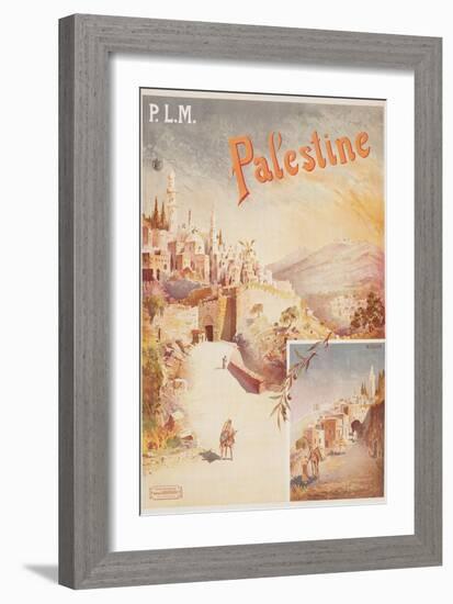 Travel Poster for Palestine-null-Framed Art Print