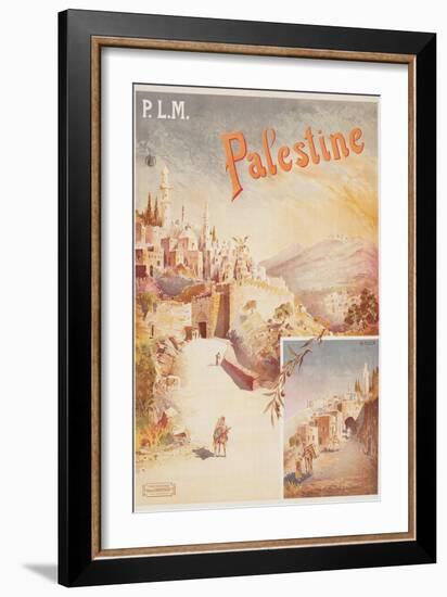 Travel Poster for Palestine-null-Framed Art Print