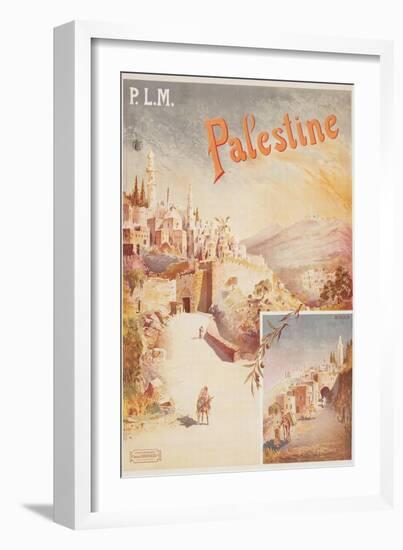 Travel Poster for Palestine-null-Framed Art Print