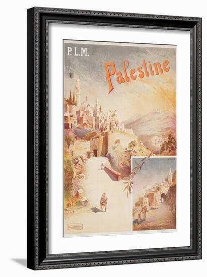 Travel Poster for Palestine-null-Framed Art Print