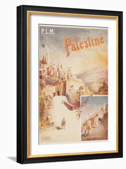 Travel Poster for Palestine-null-Framed Art Print