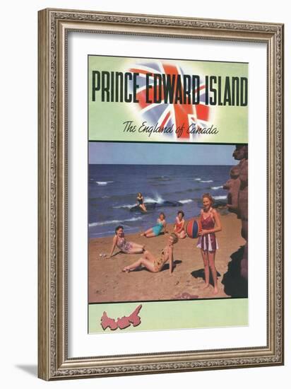 Travel Poster for Prince Edward Island-null-Framed Premium Giclee Print