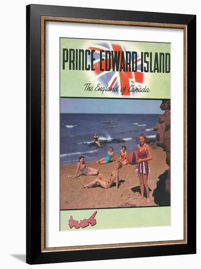 Travel Poster for Prince Edward Island-null-Framed Premium Giclee Print