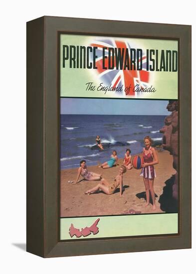 Travel Poster for Prince Edward Island-null-Framed Stretched Canvas