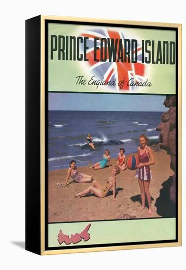 Travel Poster for Prince Edward Island-null-Framed Stretched Canvas