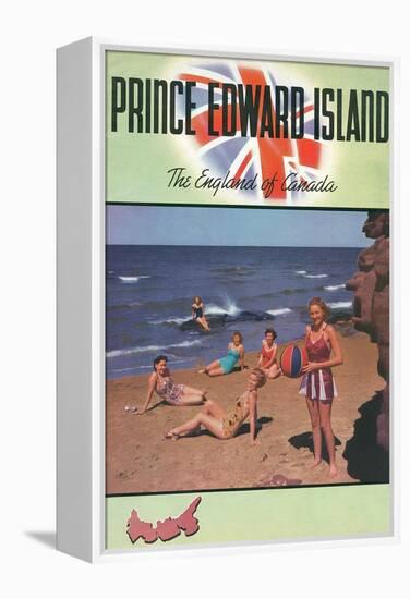 Travel Poster for Prince Edward Island-null-Framed Stretched Canvas