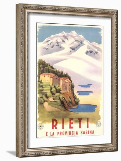 Travel Poster for Rieti-null-Framed Art Print