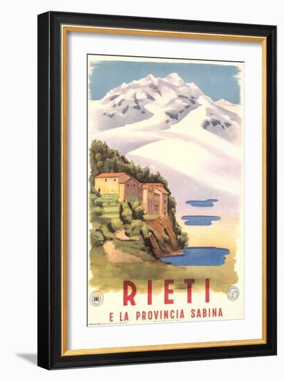 Travel Poster for Rieti-null-Framed Art Print