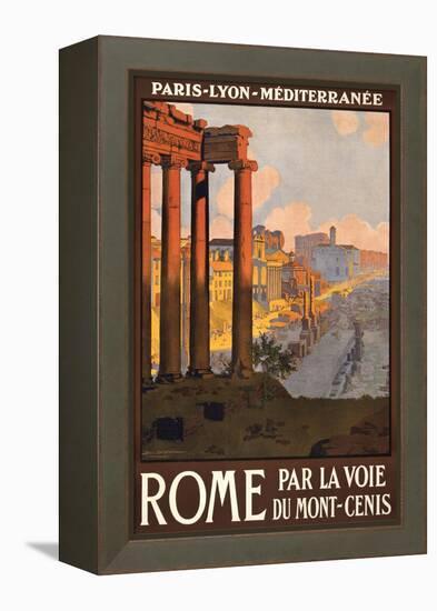 Travel Poster for Rome, Italy-null-Framed Stretched Canvas