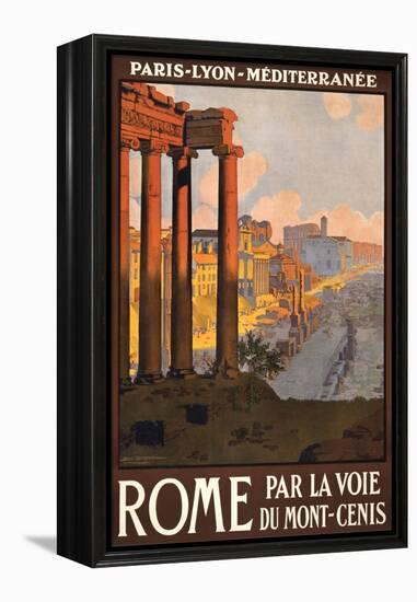 Travel Poster for Rome, Italy-null-Framed Stretched Canvas