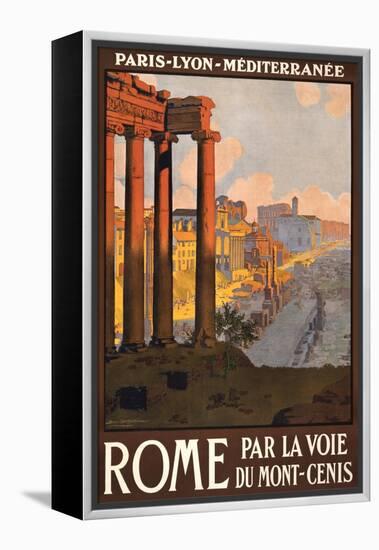 Travel Poster for Rome, Italy-null-Framed Stretched Canvas