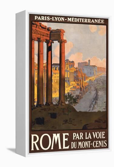 Travel Poster for Rome, Italy-null-Framed Stretched Canvas