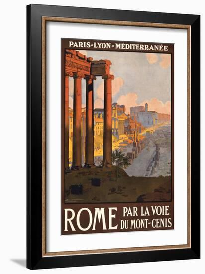 Travel Poster for Rome, Italy-null-Framed Art Print