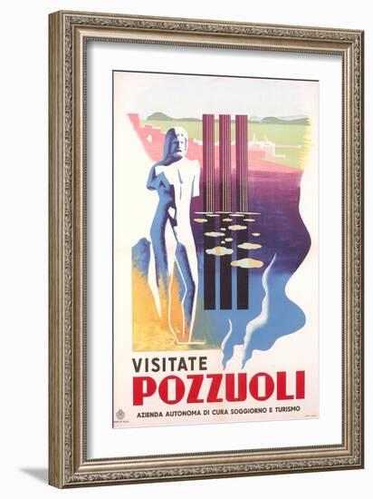 Travel Poster for Rome Pozzuoli-null-Framed Art Print