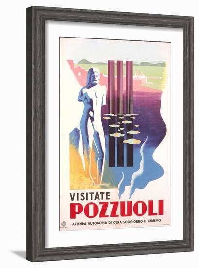 Travel Poster for Rome Pozzuoli-null-Framed Art Print