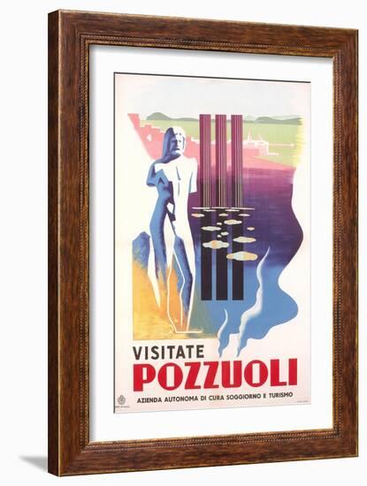 Travel Poster for Rome Pozzuoli-null-Framed Art Print