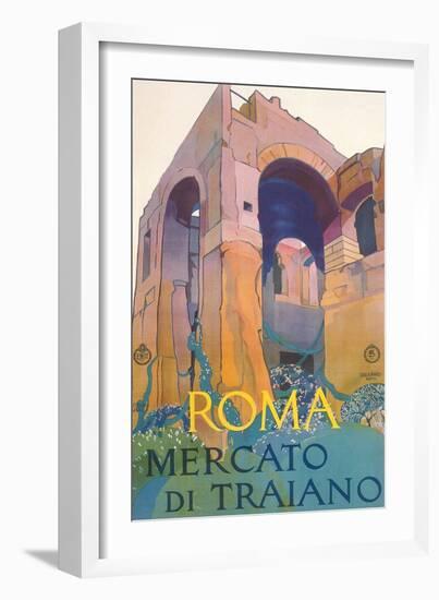 Travel Poster for Rome-null-Framed Art Print