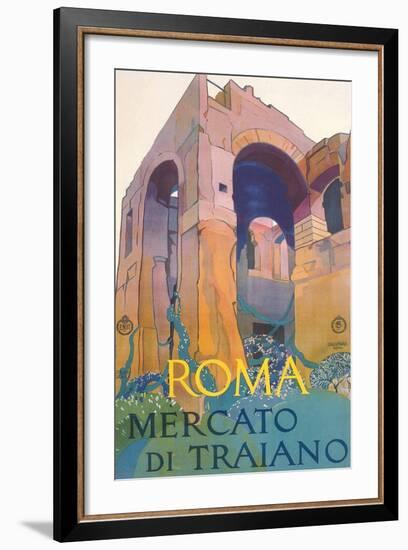 Travel Poster for Rome-null-Framed Art Print