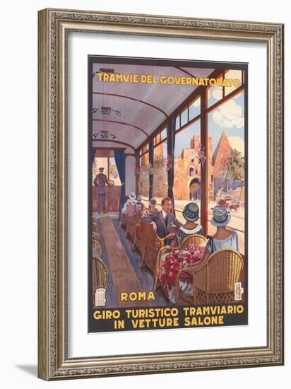Travel Poster for Rome-null-Framed Art Print