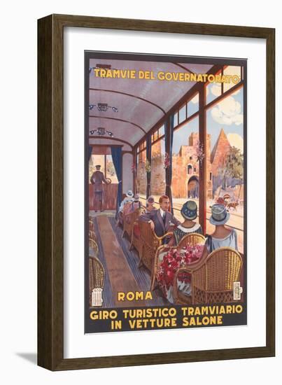 Travel Poster for Rome-null-Framed Art Print