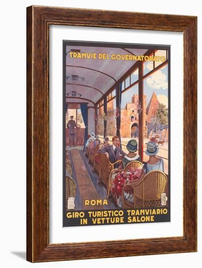 Travel Poster for Rome-null-Framed Art Print