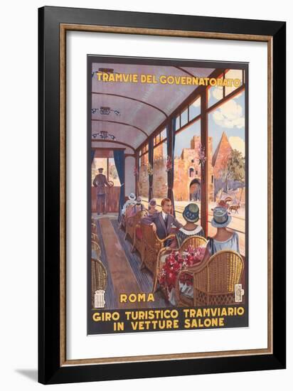 Travel Poster for Rome-null-Framed Art Print