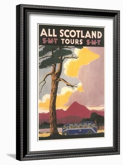 Travel Poster for Scotland-null-Framed Art Print