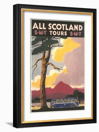 Travel Poster for Scotland-null-Framed Art Print