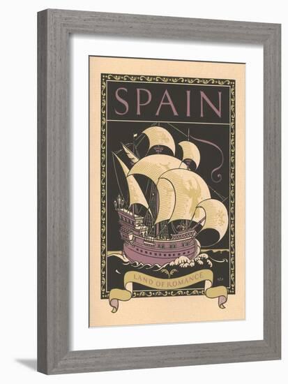 Travel Poster for Spain-null-Framed Art Print